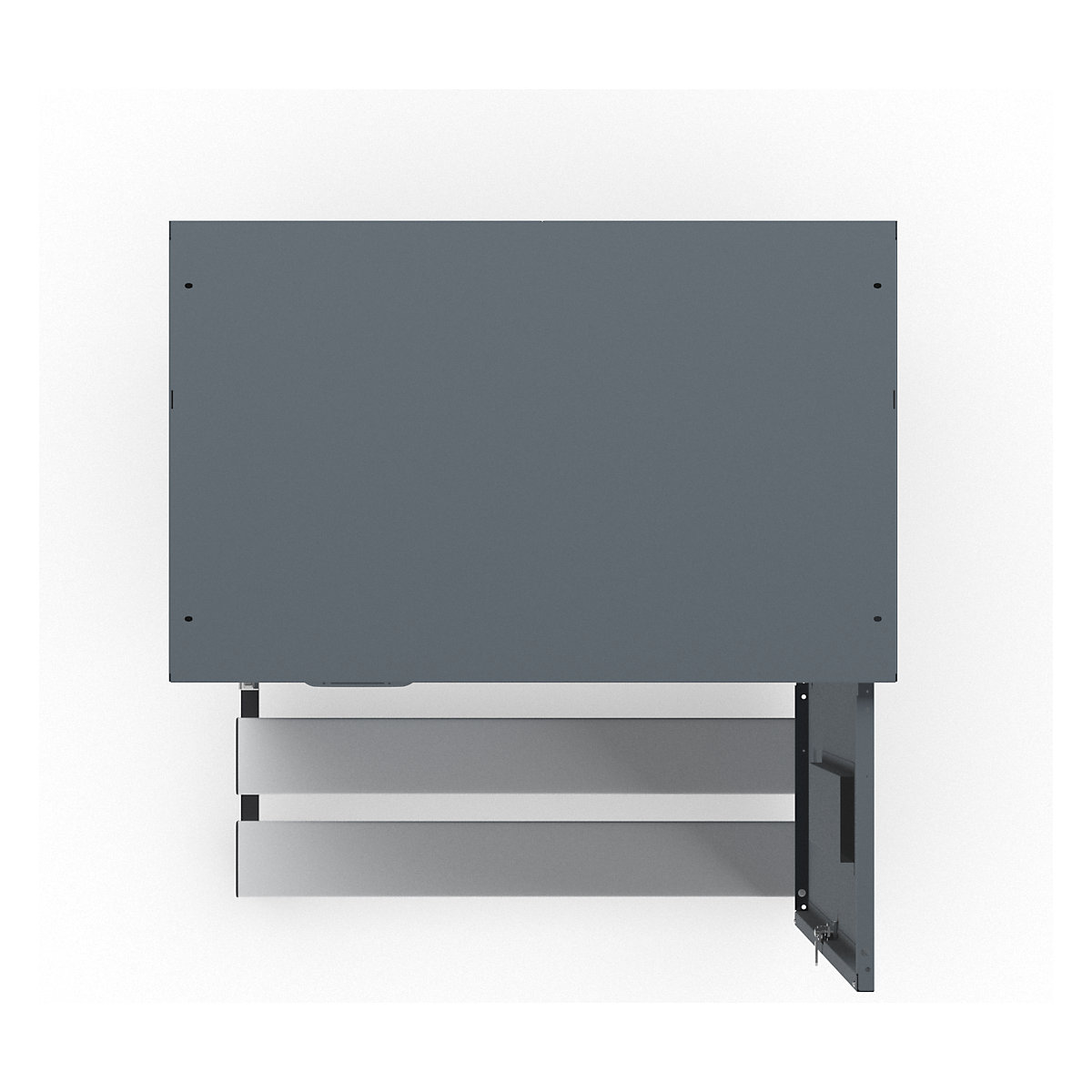 Berlin 2 bench seat clothes locker – Wolf (Product illustration 6)-5