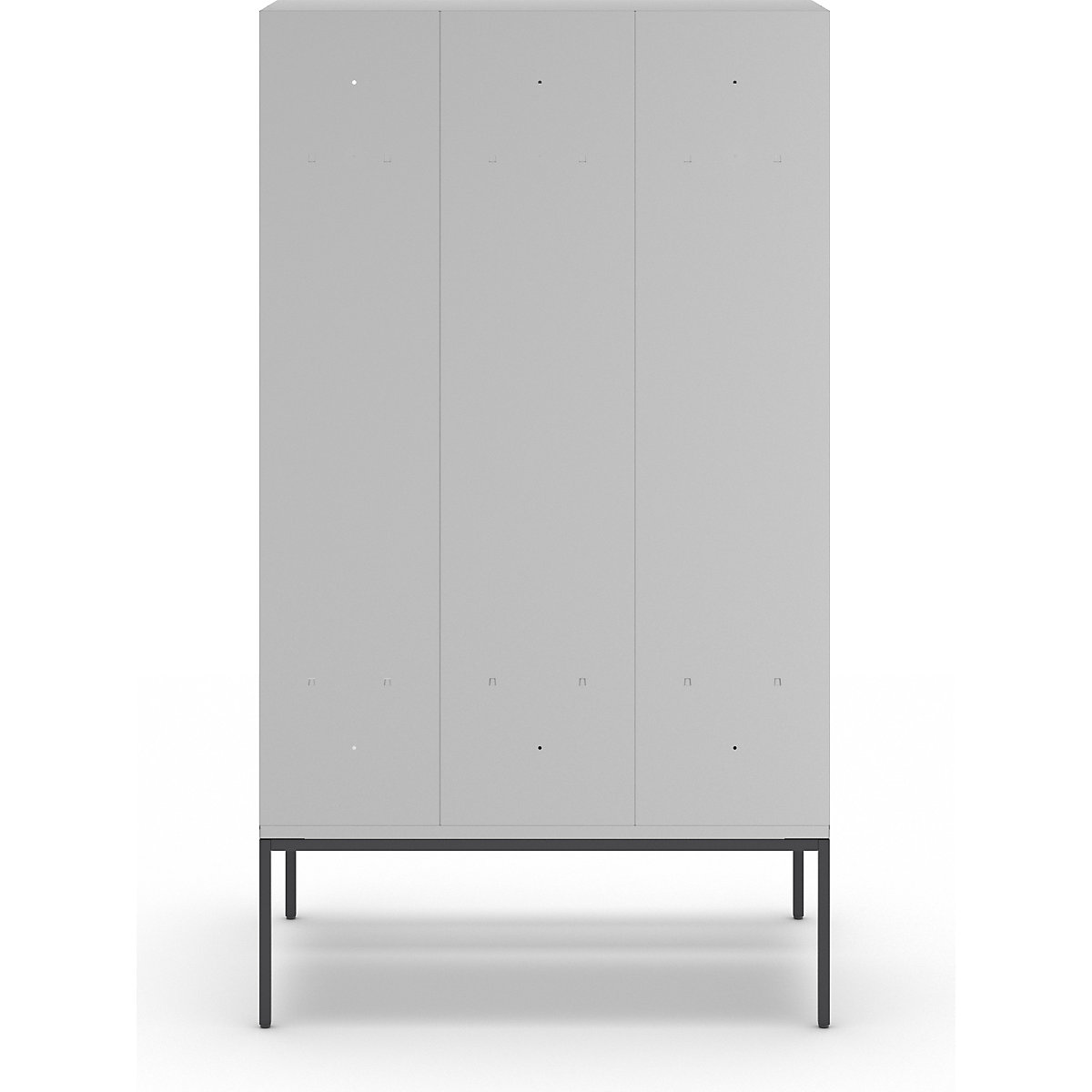 Berlin 2 bench seat clothes locker – Wolf (Product illustration 5)-4