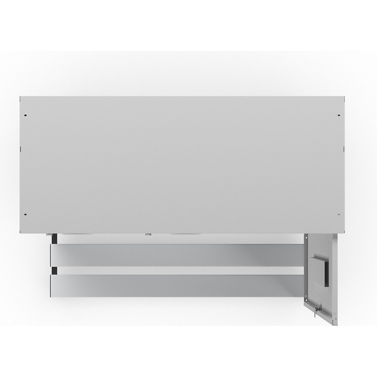 Berlin 2 bench seat clothes locker – Wolf (Product illustration 6)-5