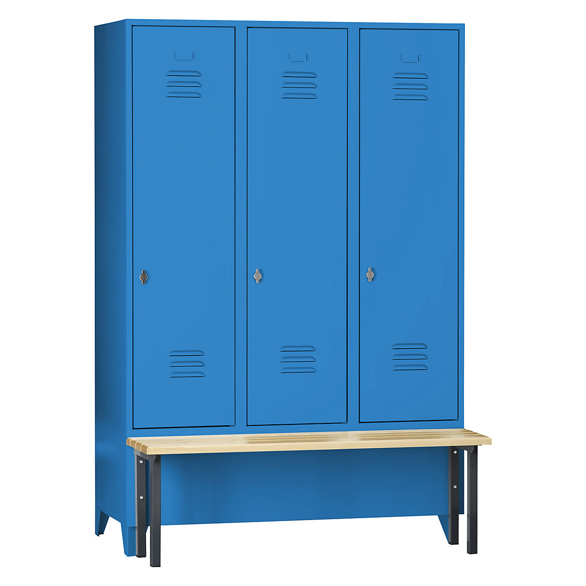 Berlin 2 bench seat clothes locker – Wolf (Product illustration 9)-8