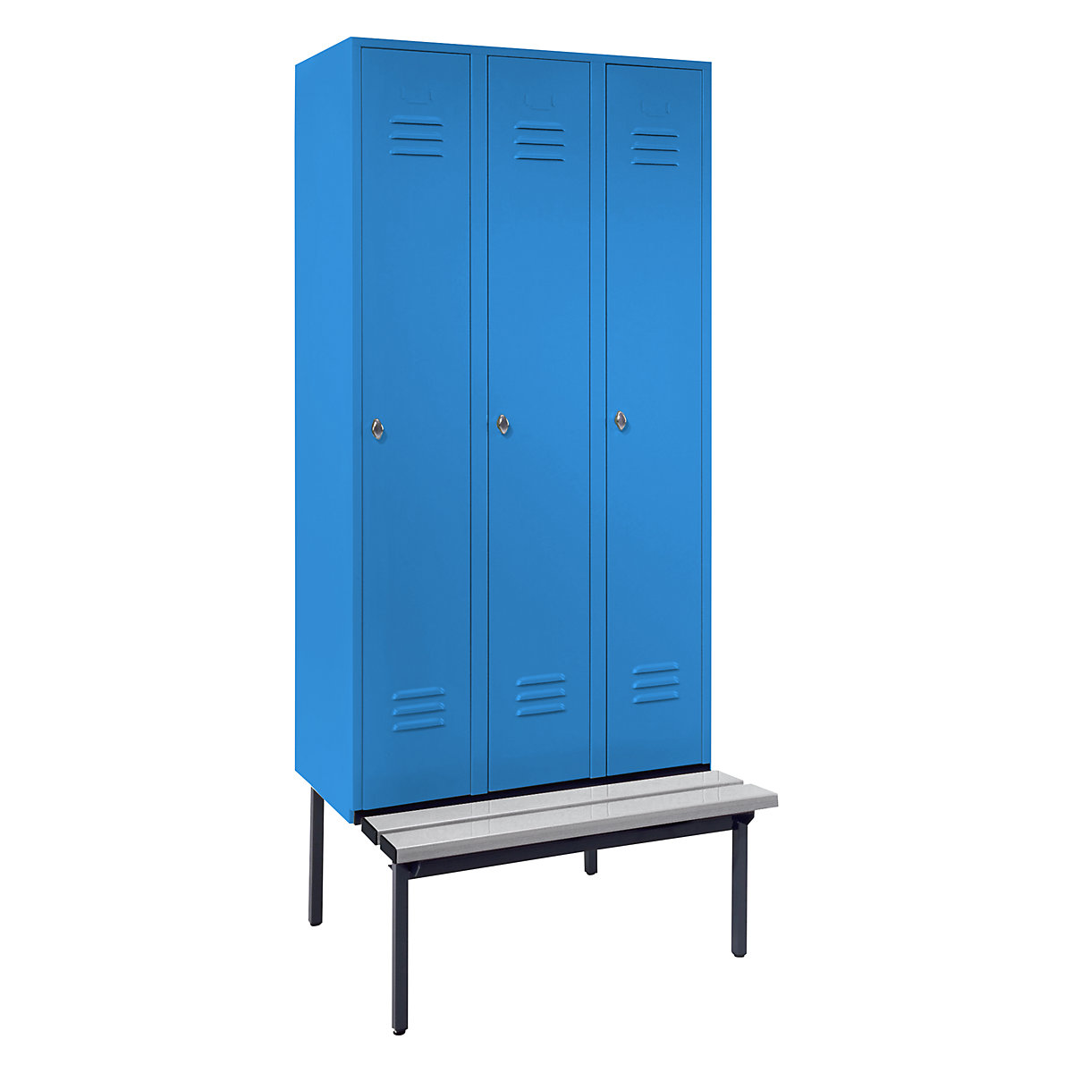 Berlin 2 bench seat clothes locker – Wolf (Product illustration 9)-8