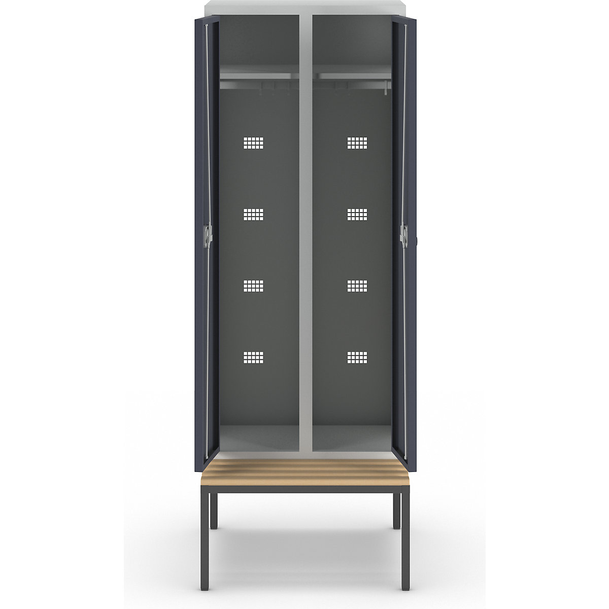 Bremen bench seat clothes locker – eurokraft pro (Product illustration 4)-3