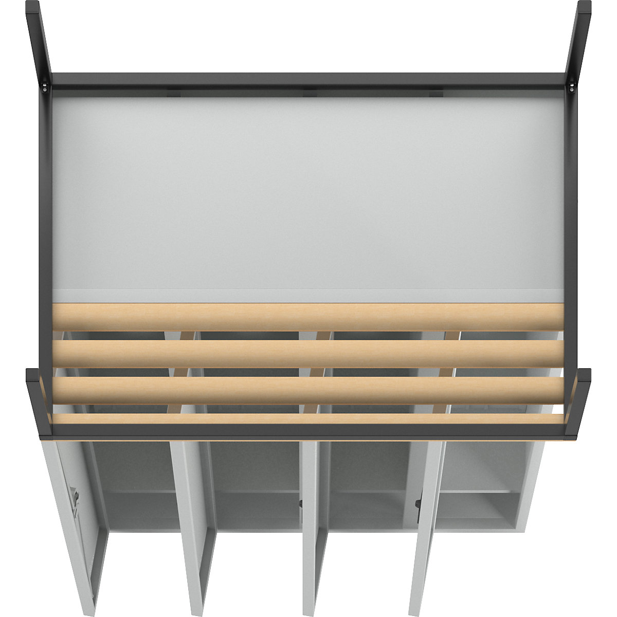 Bremen bench seat clothes locker – eurokraft pro (Product illustration 9)-8