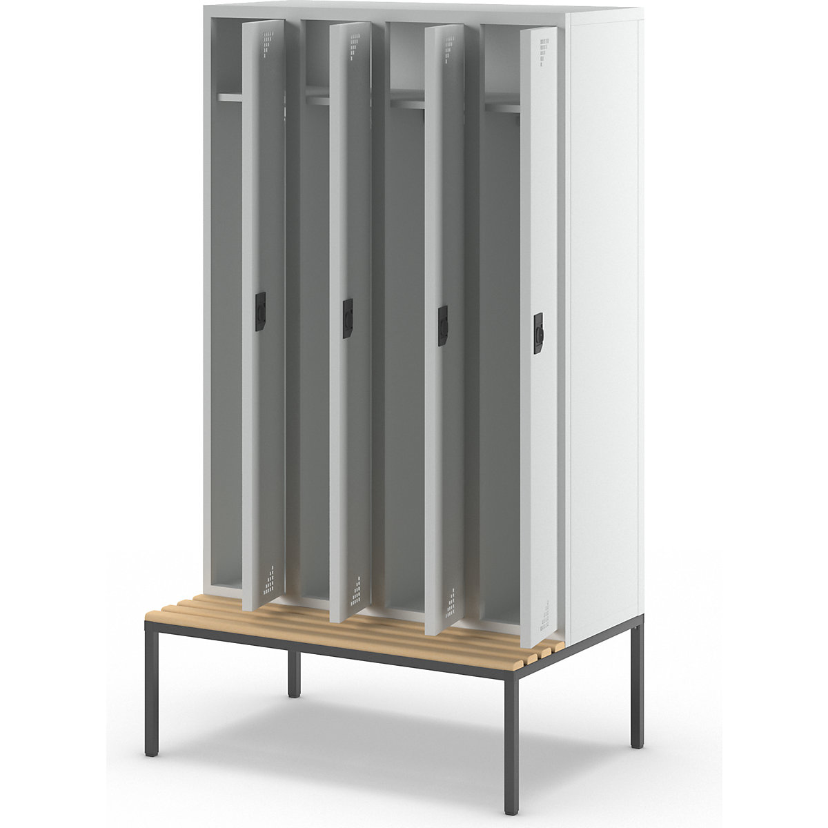 Bremen bench seat clothes locker – eurokraft pro (Product illustration 10)-9