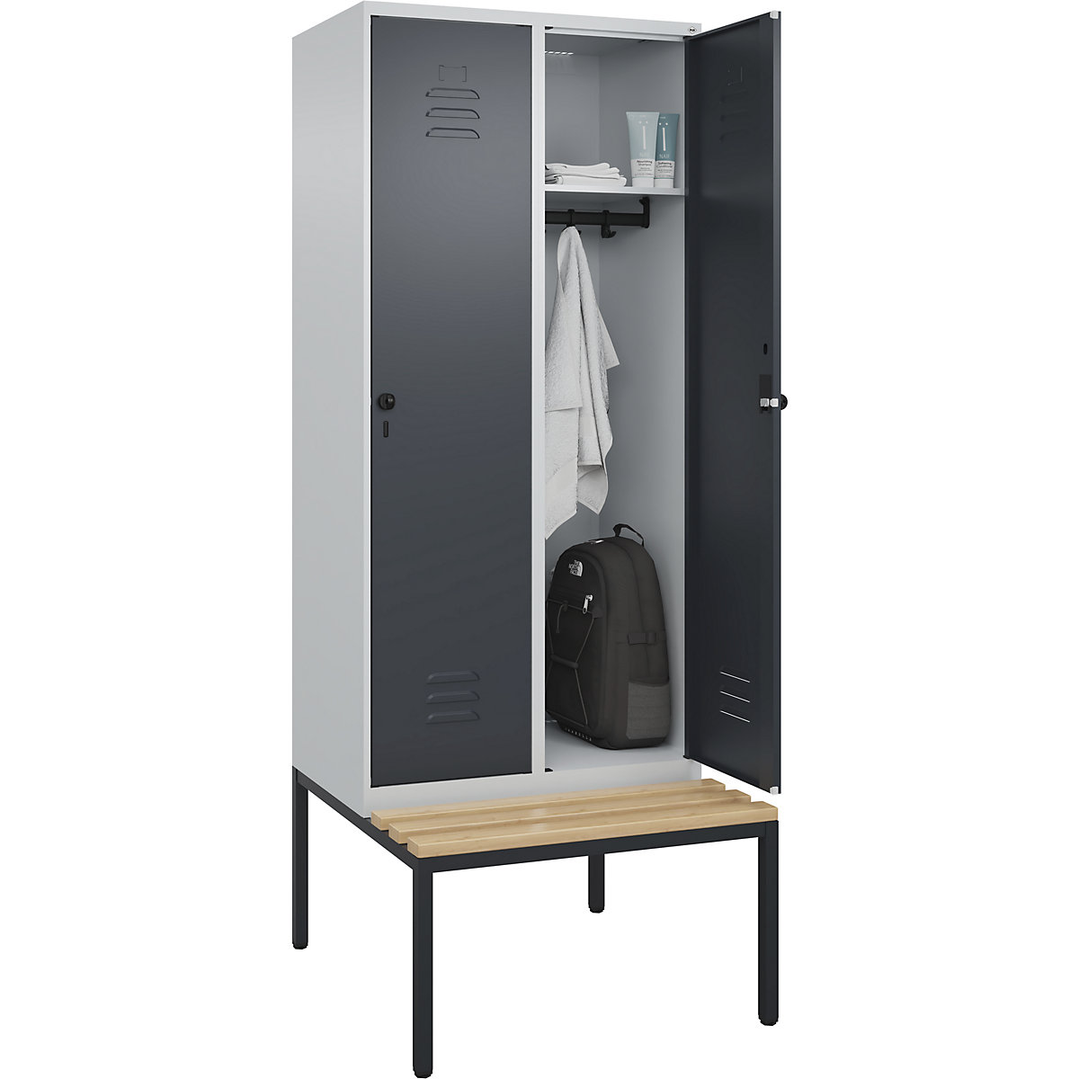 Classic PLUS bench seat clothes locker – C+P