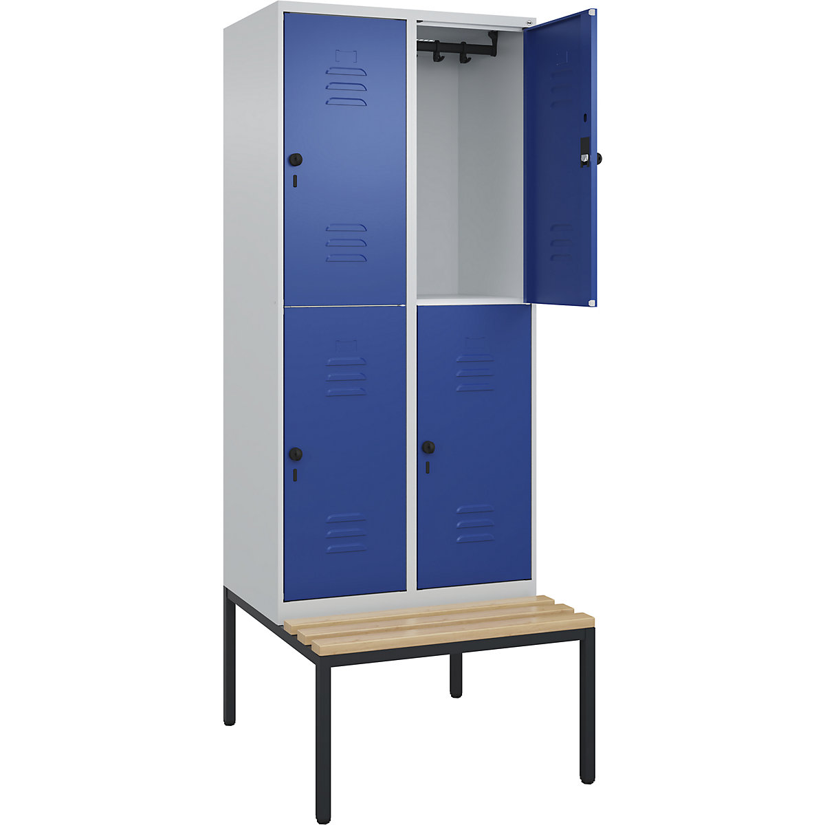 Classic PLUS bench seat double deck clothes locker – C+P (Product illustration 3)-2
