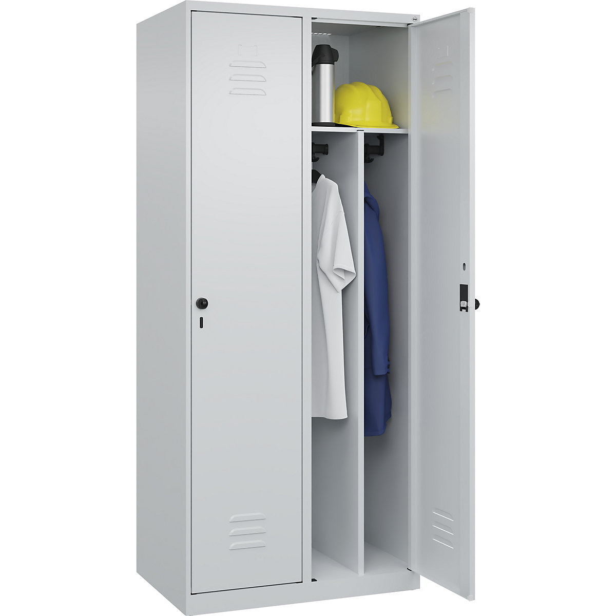 Classic PLUS clean and dirty clothes locker, narrow – C+P