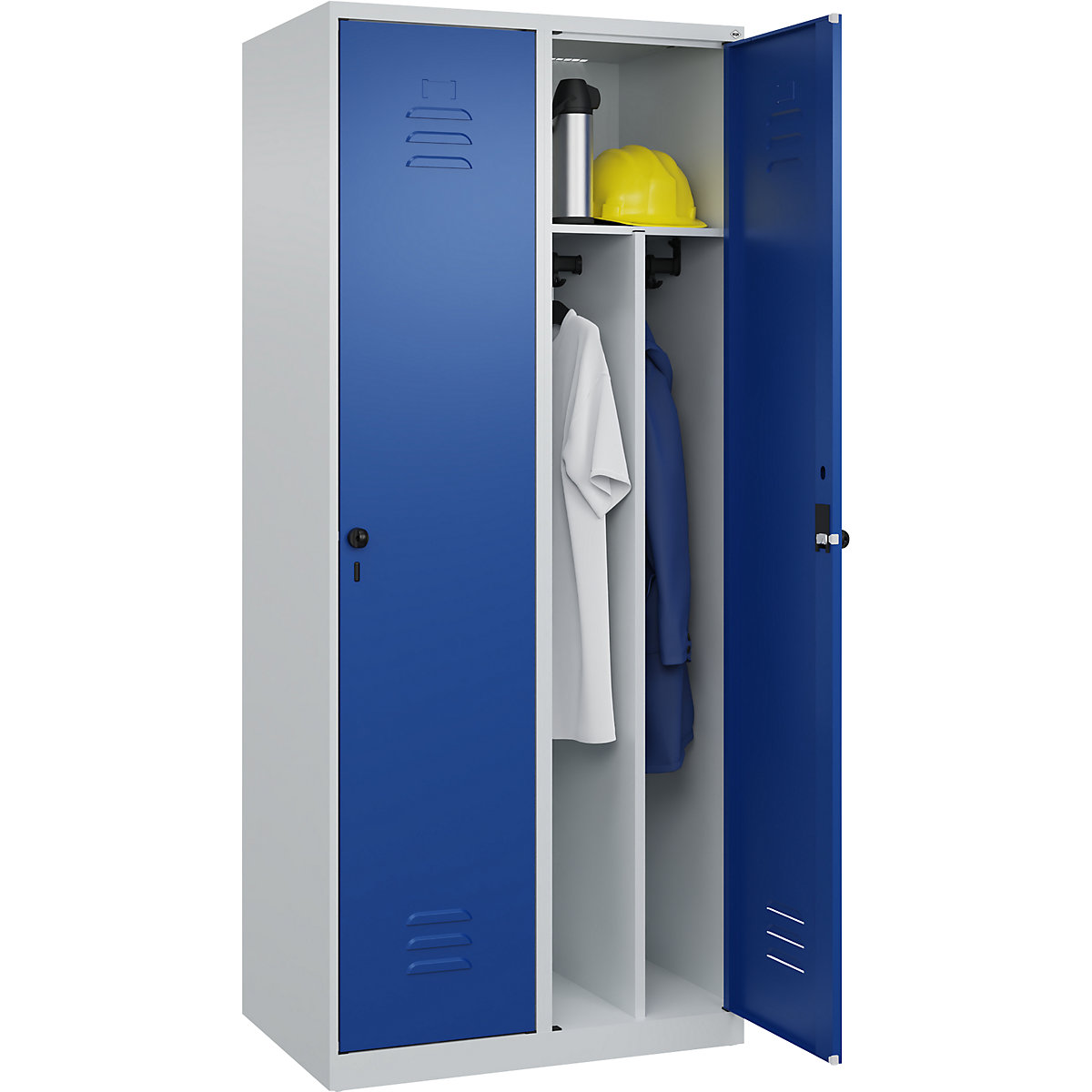 Classic PLUS clean and dirty clothes locker, narrow – C+P