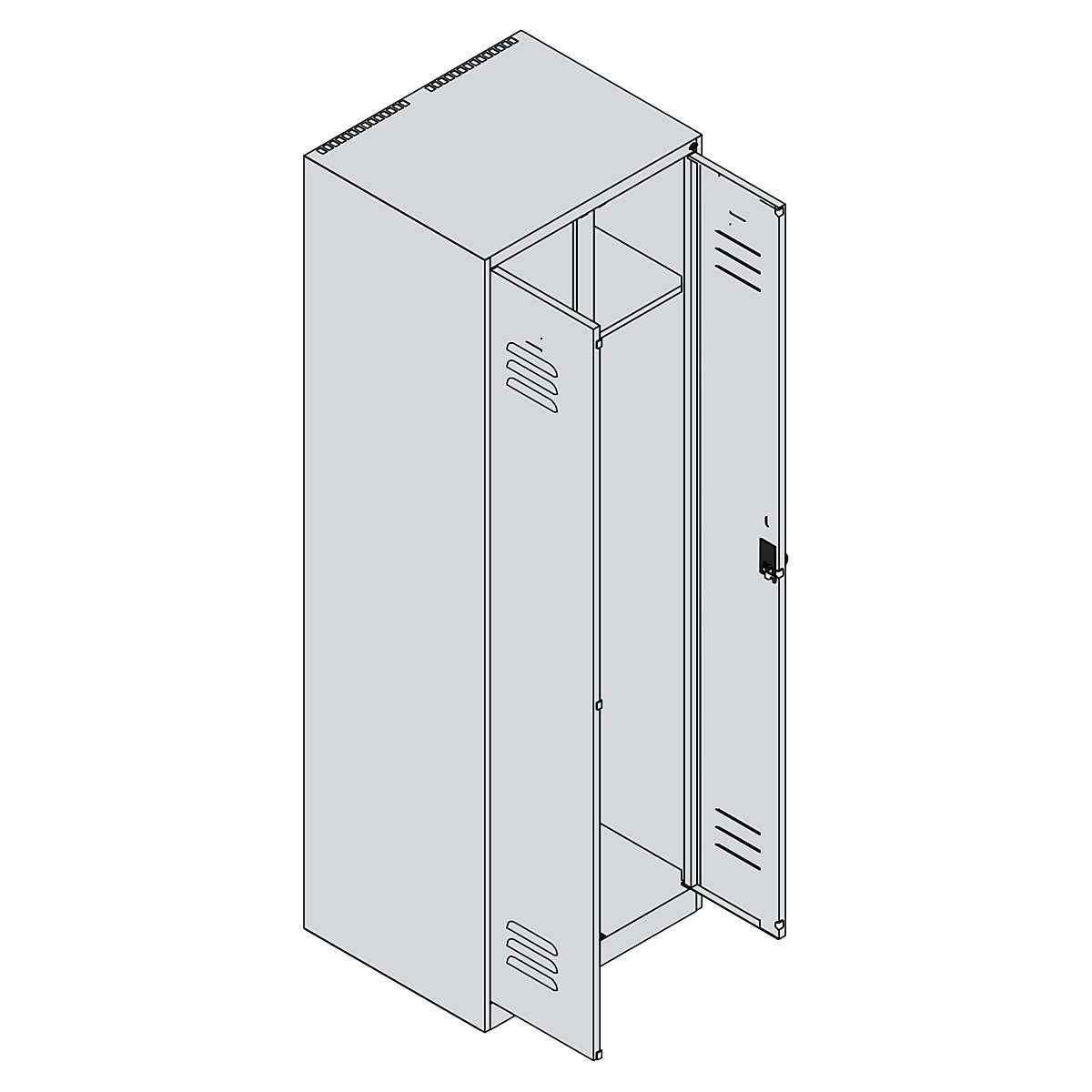 Classic PLUS clean and dirty clothes locker – C+P (Product illustration 4)-3