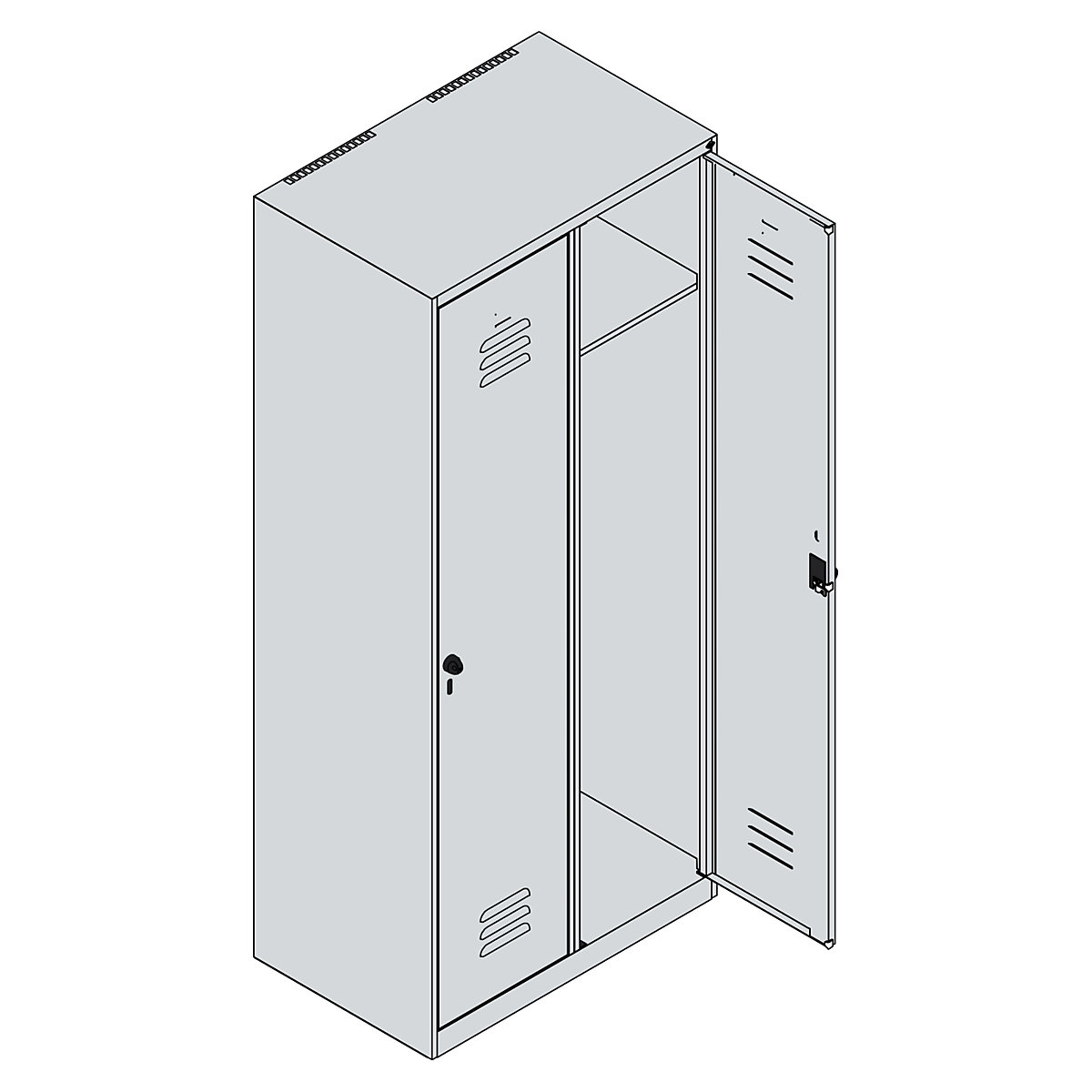 Classic PLUS clothes locker – C+P (Product illustration 4)-3