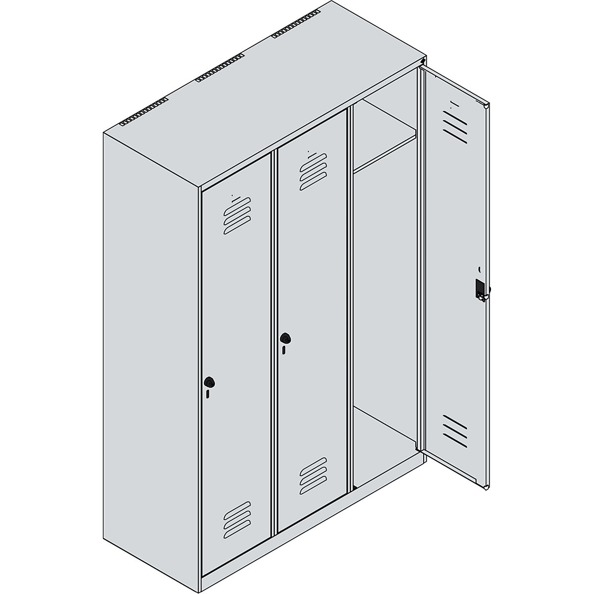 Classic PLUS clothes locker – C+P (Product illustration 3)-2