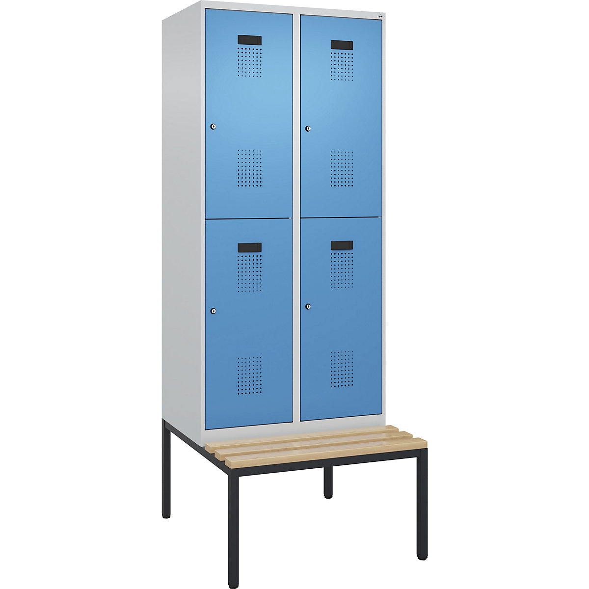 Evolo PLUS bench seat double deck clothes locker (Product illustration 2)-1