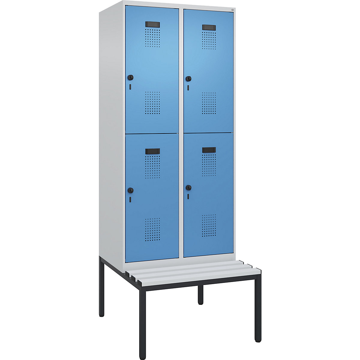 Evolo PLUS bench seat double deck clothes locker (Product illustration 2)-1