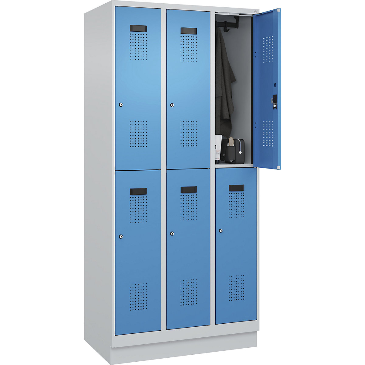 Evolo PLUS double deck clothes locker – C+P (Product illustration 2)-1