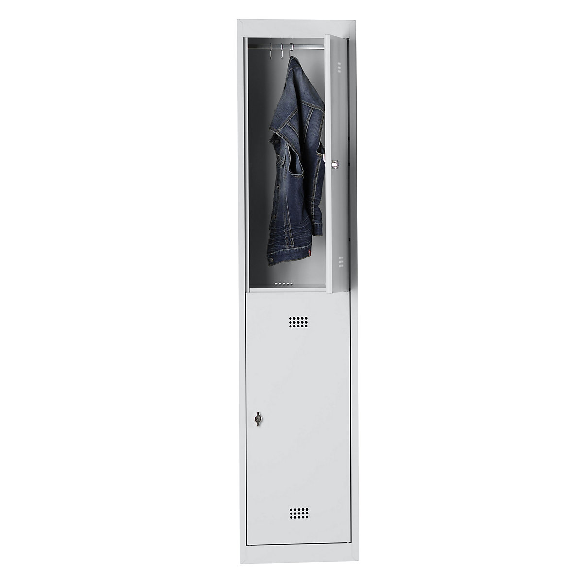 Hamburg double deck clothes locker – Wolf (Product illustration 6)-5