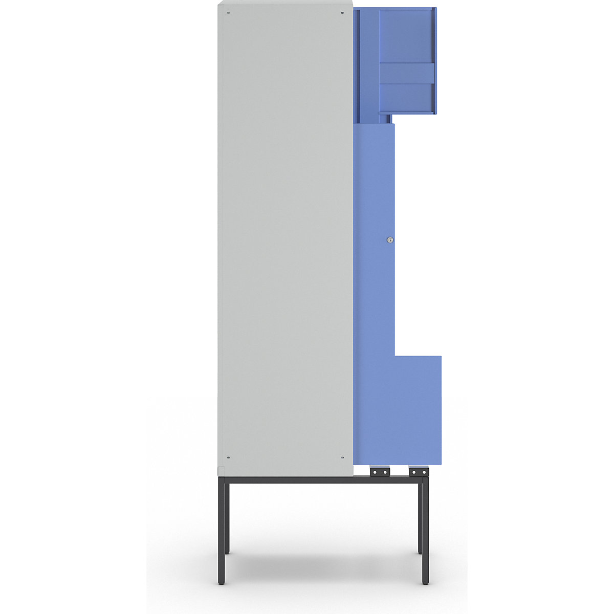 München Z locker with bench seat – Wolf (Product illustration 3)-2
