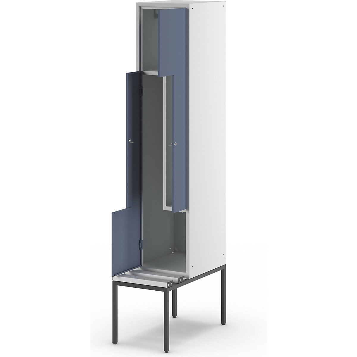 München Z locker with bench seat – Wolf (Product illustration 7)-6