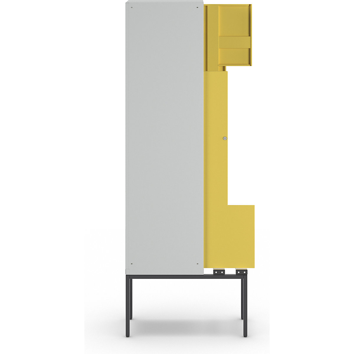 München Z locker with bench seat – Wolf (Product illustration 3)-2