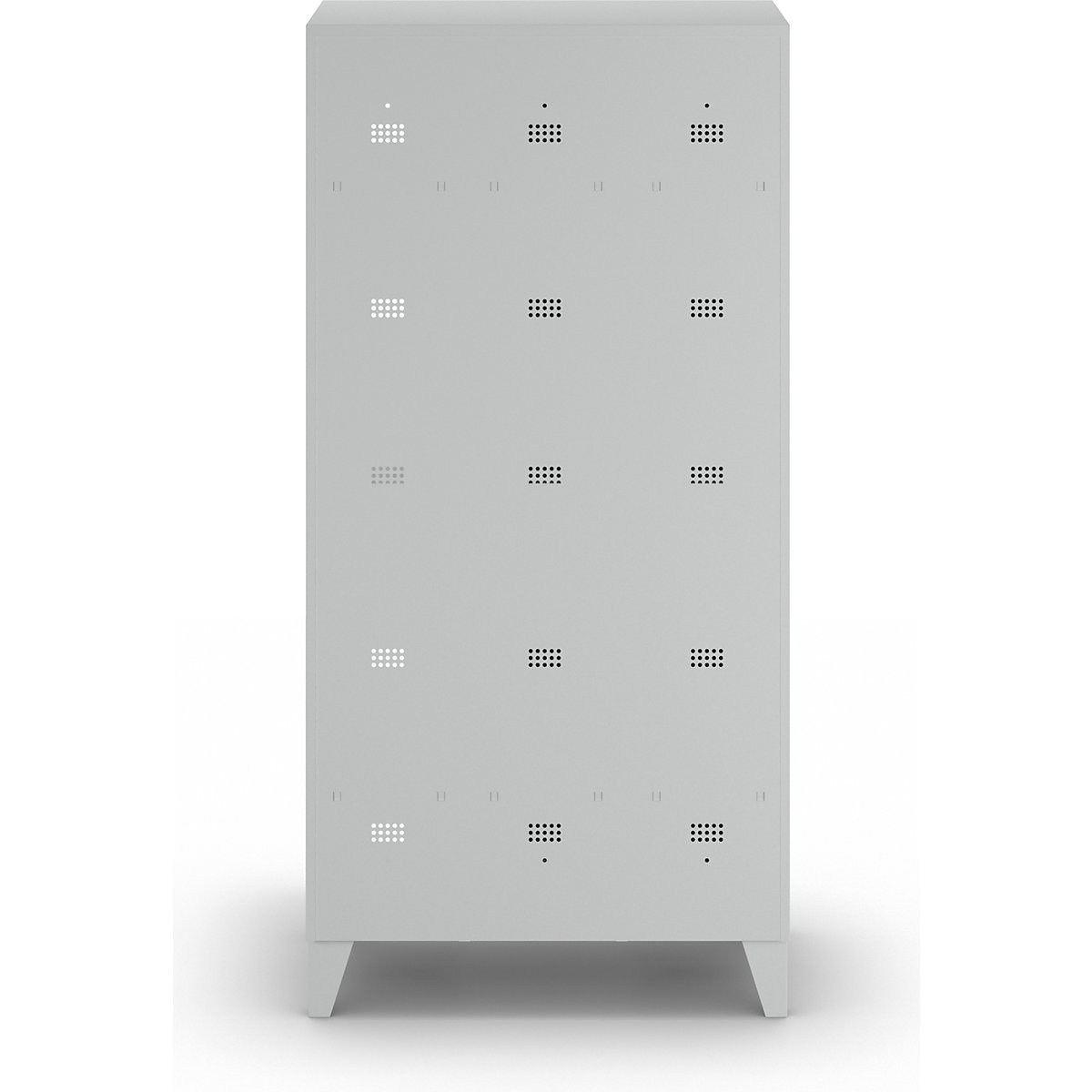 München double deck clothes locker – Wolf (Product illustration 5)-4