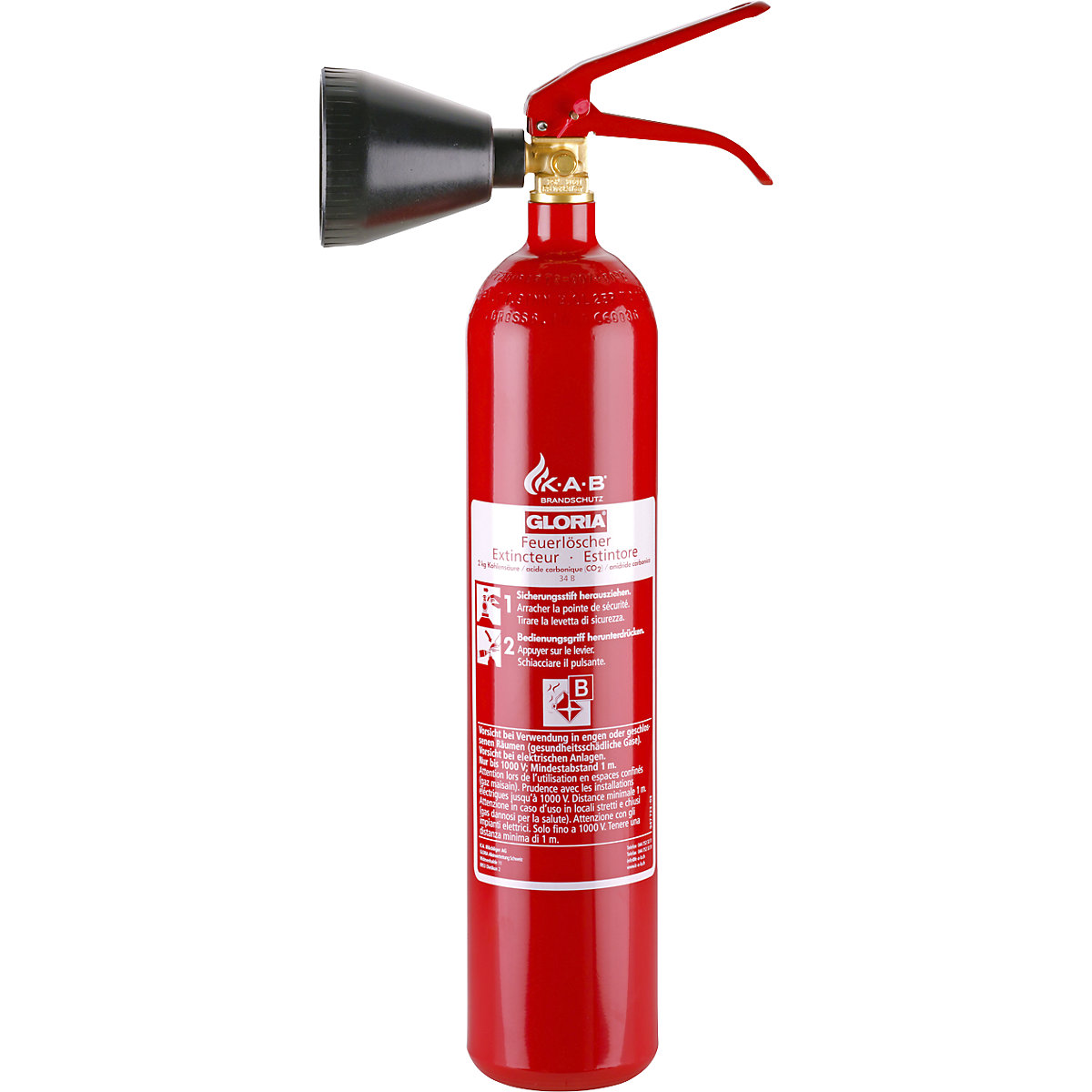 Carbon dioxide CO2 fire extinguisher – GLORIA (Product illustration 2)-1