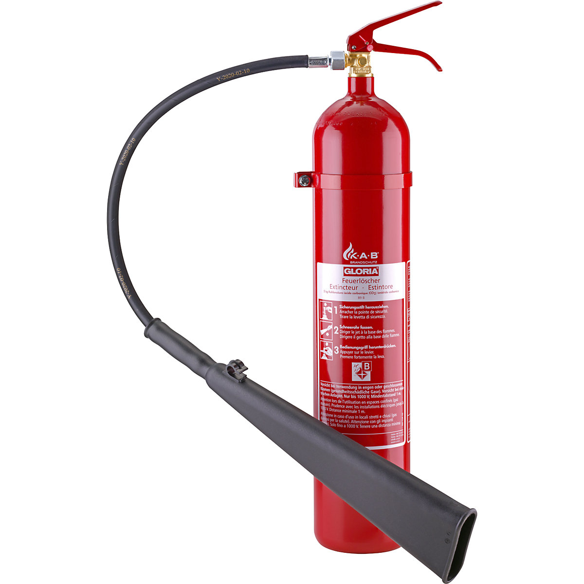 Carbon dioxide CO2 fire extinguisher – GLORIA (Product illustration 2)-1