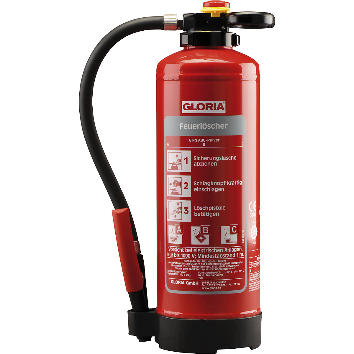 Cartridge operated powder extinguisher - GLORIA