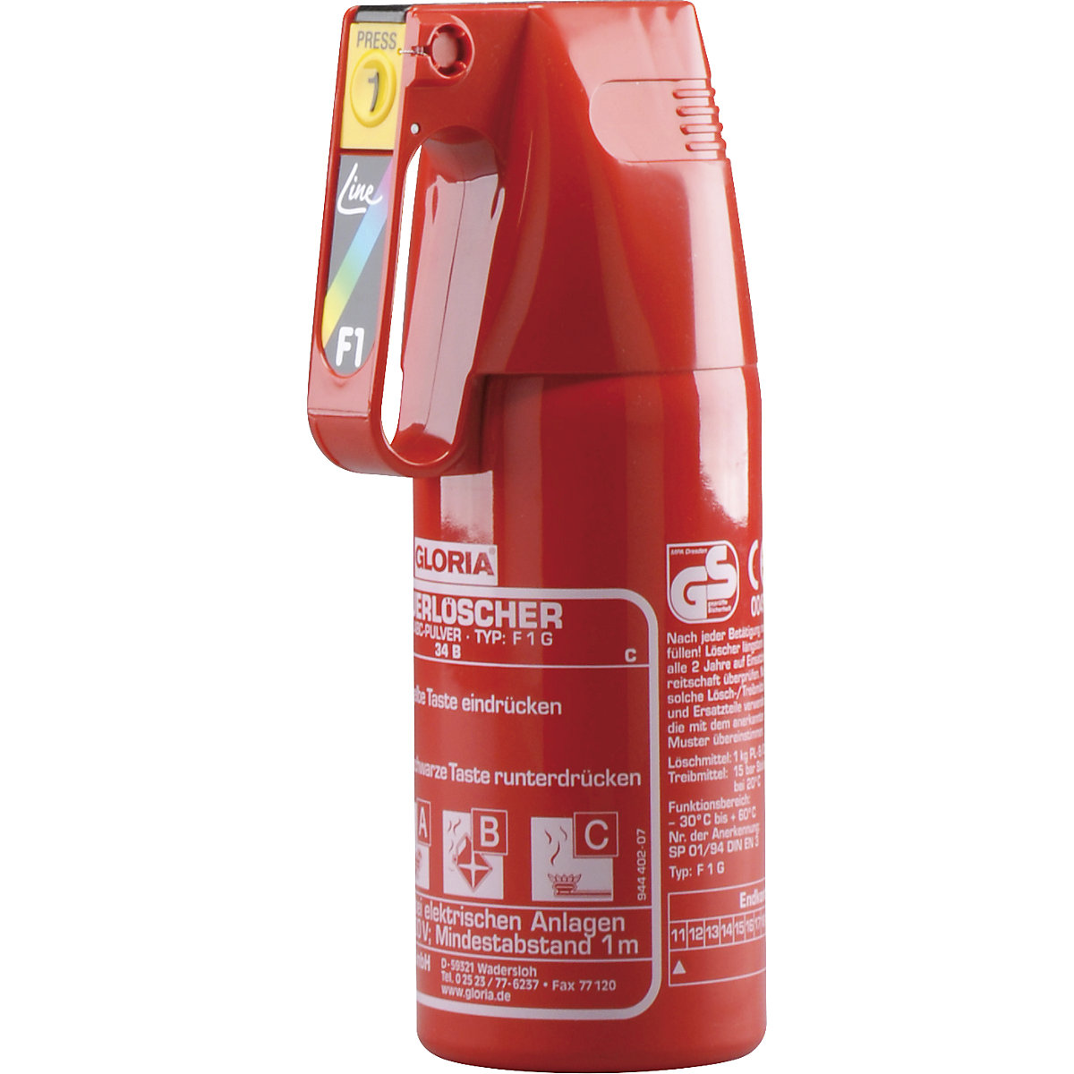 Compact powder fire extinguisher - GLORIA