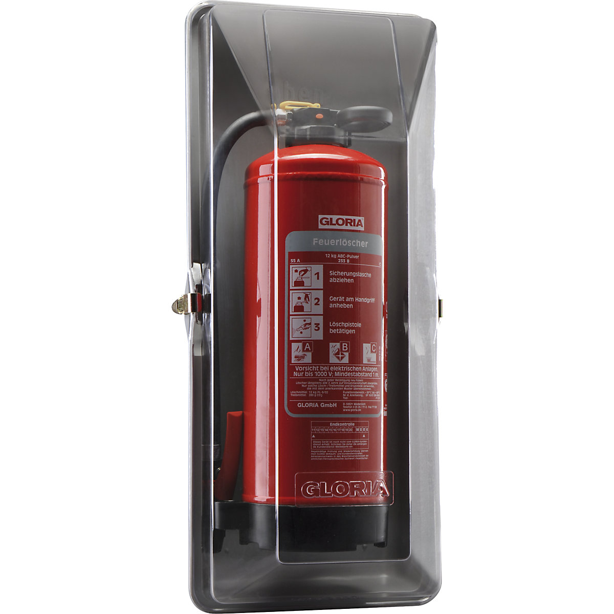 Protective plastic extinguisher cover - GLORIA