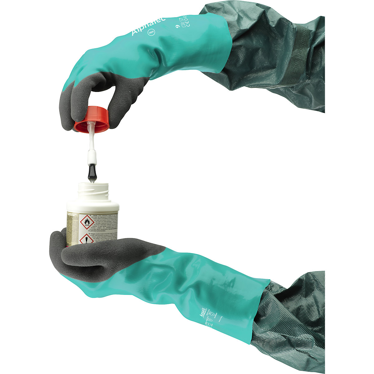 AlphaTec® 58-735 work gloves – Ansell (Product illustration 4)-3