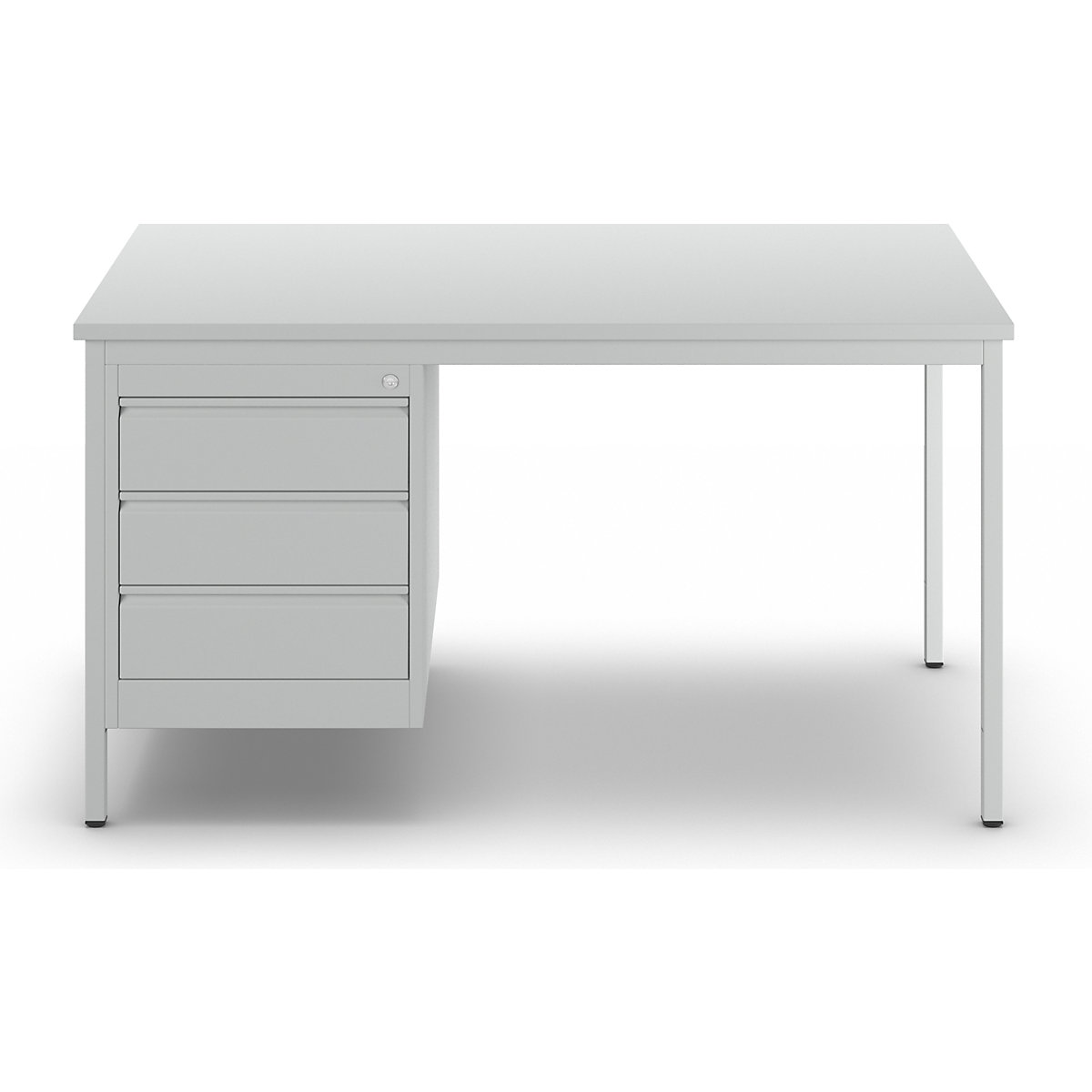 Foreman's desk, light grey – eurokraft basic (Product illustration 4)-3