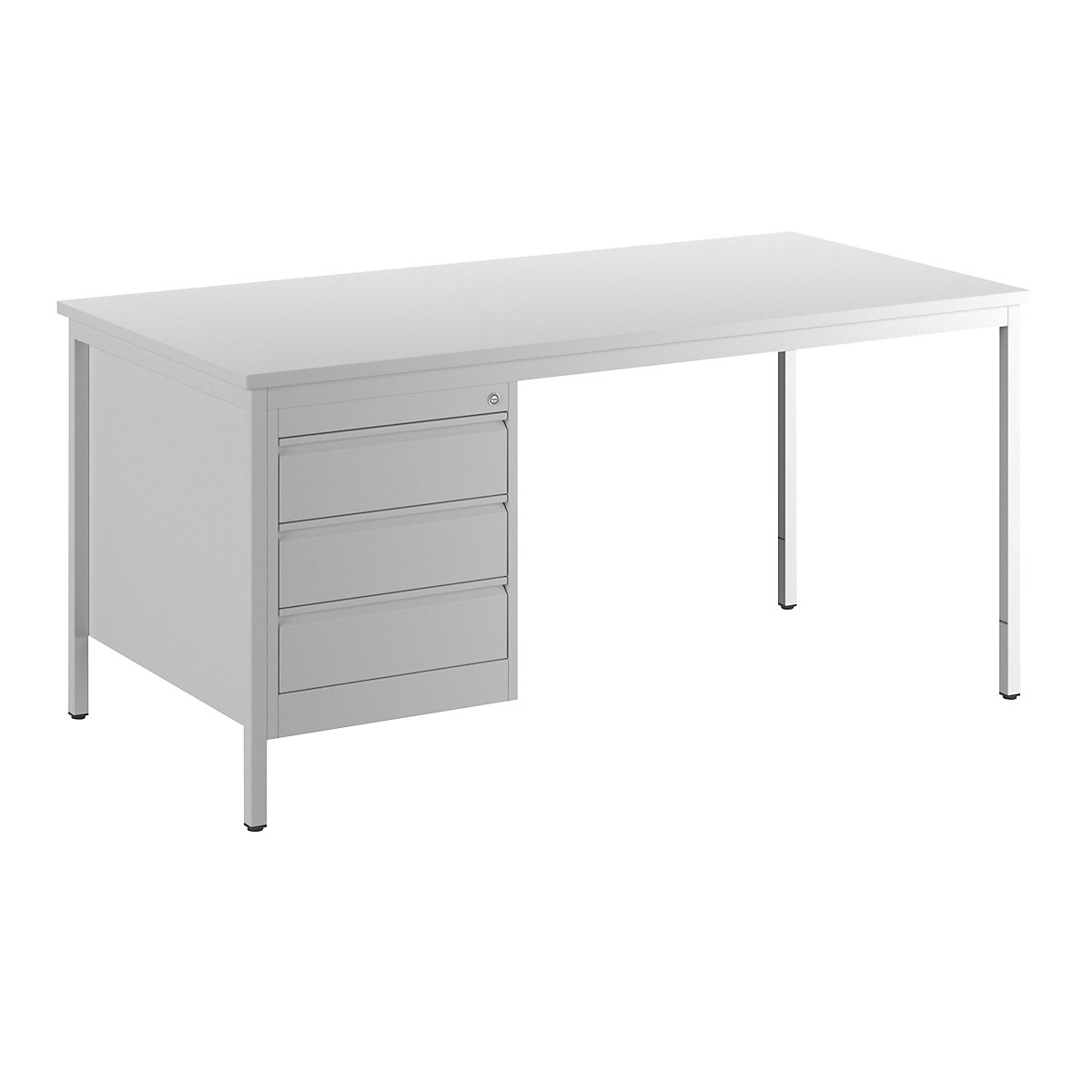 Foreman's desk, light grey – eurokraft basic