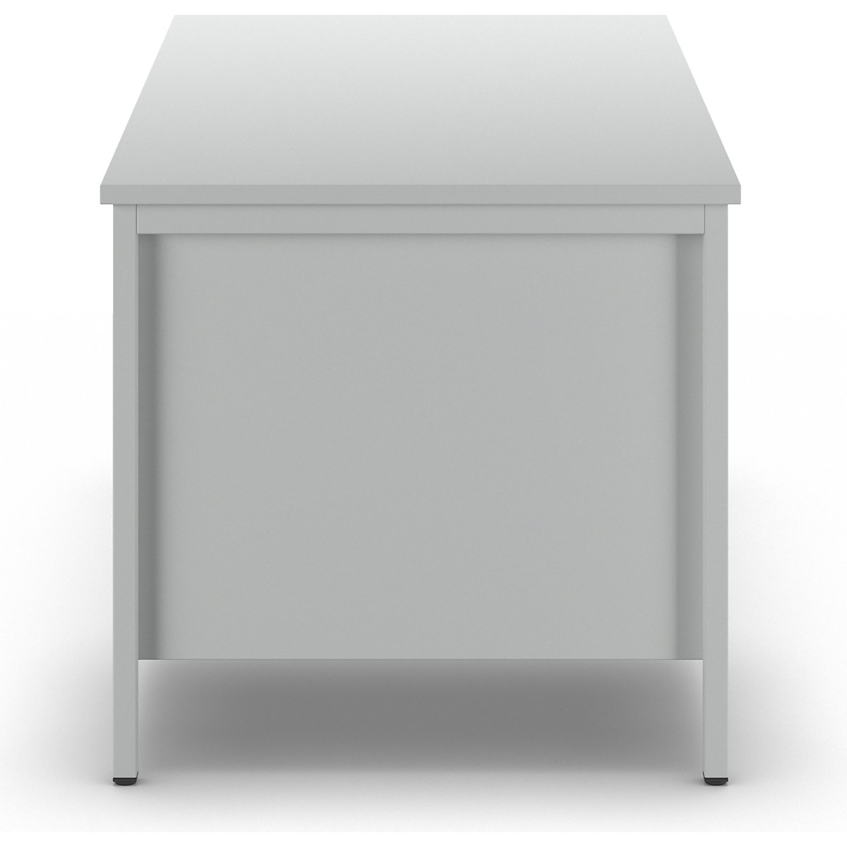 Foreman's desk, light grey – eurokraft basic (Product illustration 5)-4