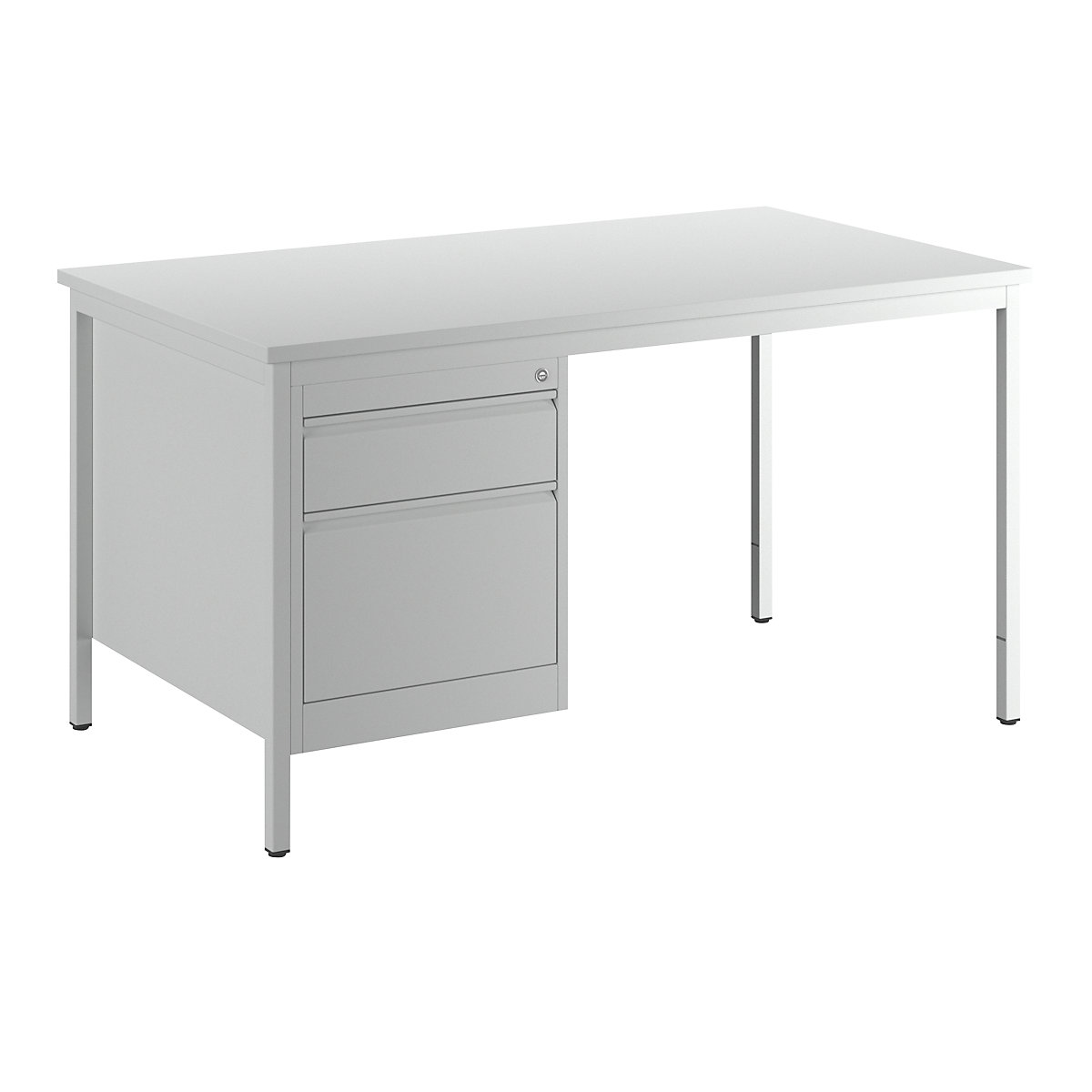 Foreman's desk, light grey – eurokraft basic