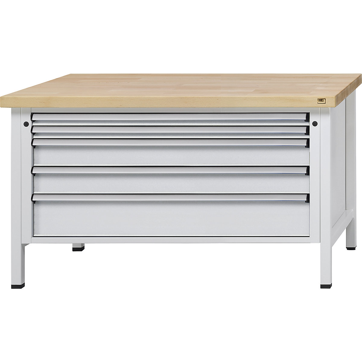 Workbench with XL/XXL drawers, frame construction - ANKE