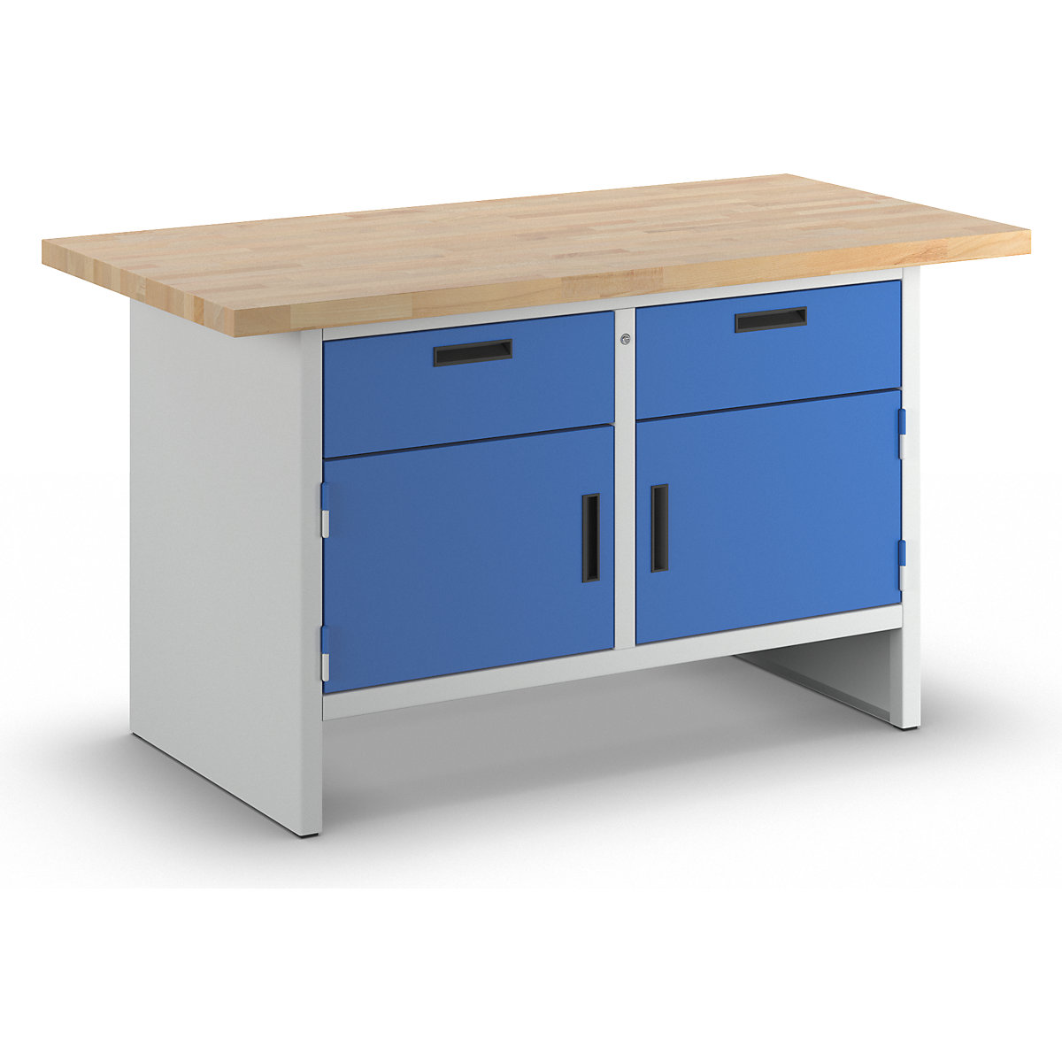 Workbench with closed sides - eurokraft basic