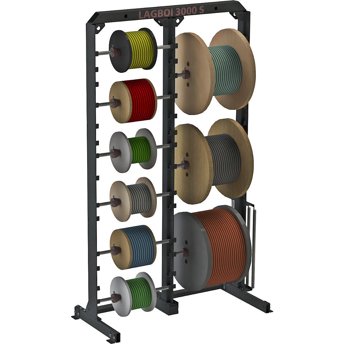 Cable drum shelving unit