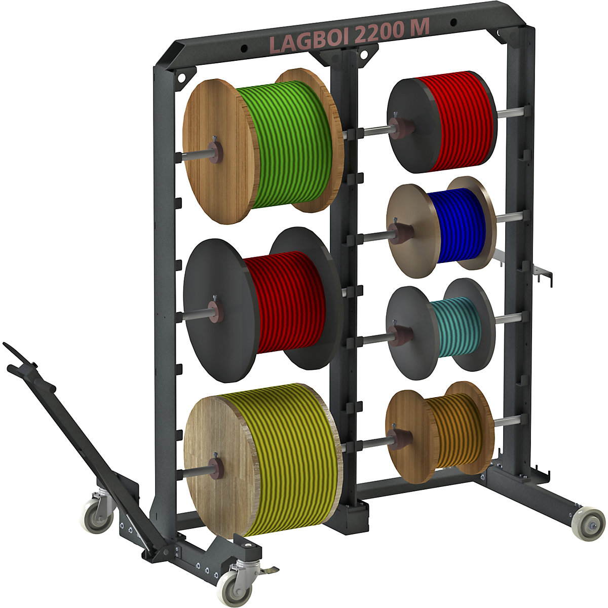 Cable drum shelving unit