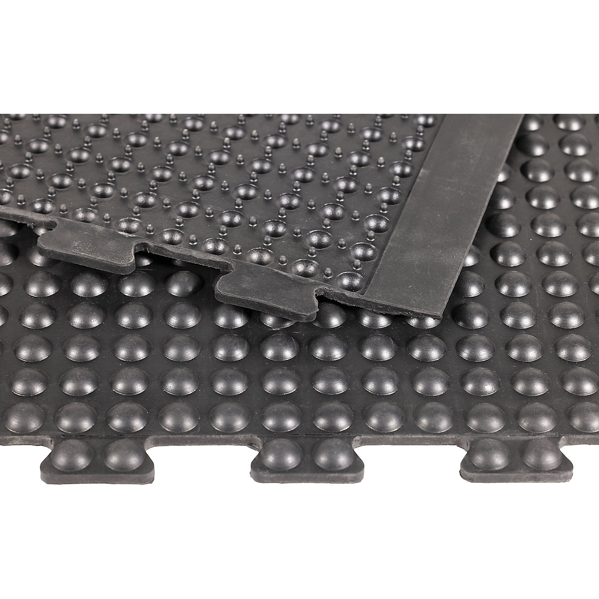 Anti-fatigue matting YOGA dome BASIC, black studded – Miltex (Product illustration 2)-1