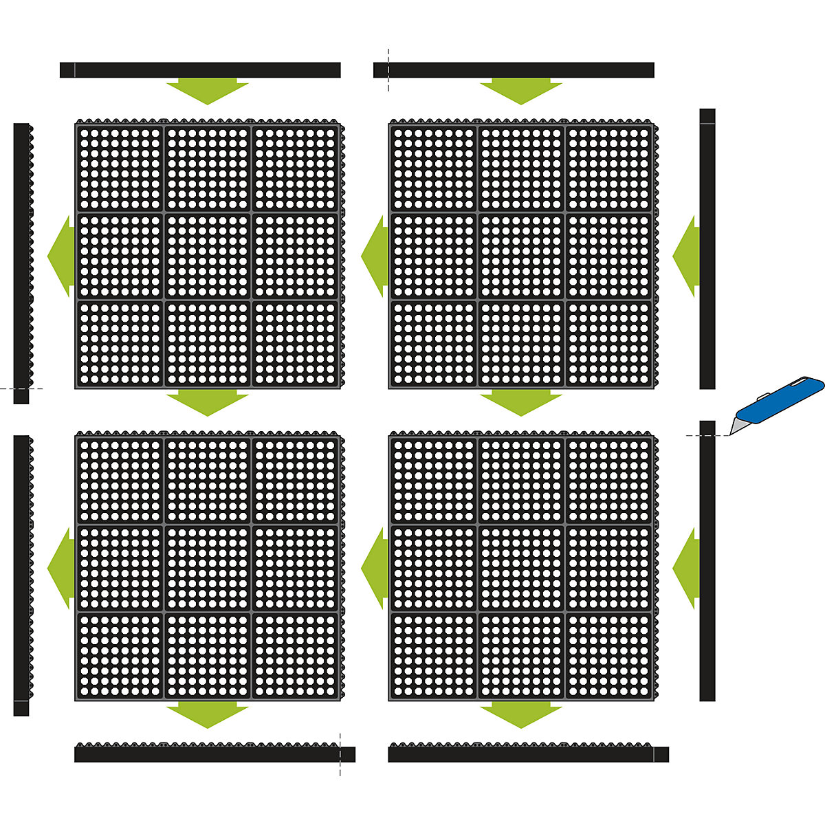 Industrial workstation matting – Miltex (Product illustration 9)-8