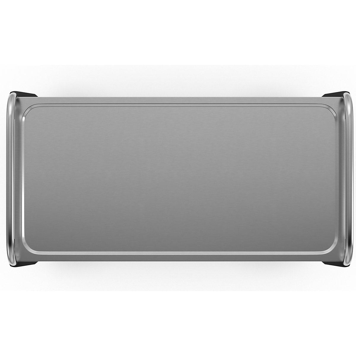 Stainless steel serving trolley, assembled (Product illustration 7)-6