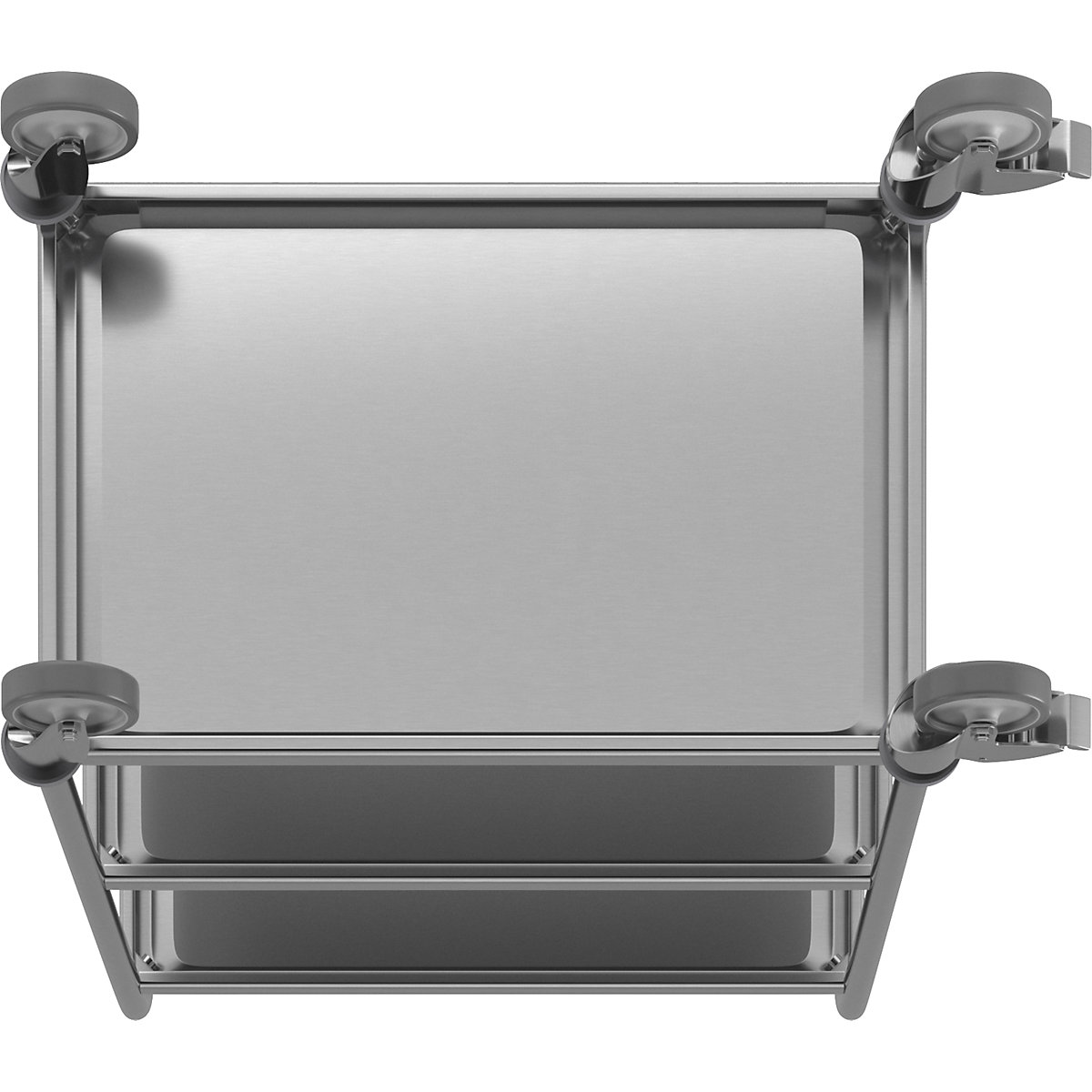 Stainless steel serving trolley (Product illustration 5)-4