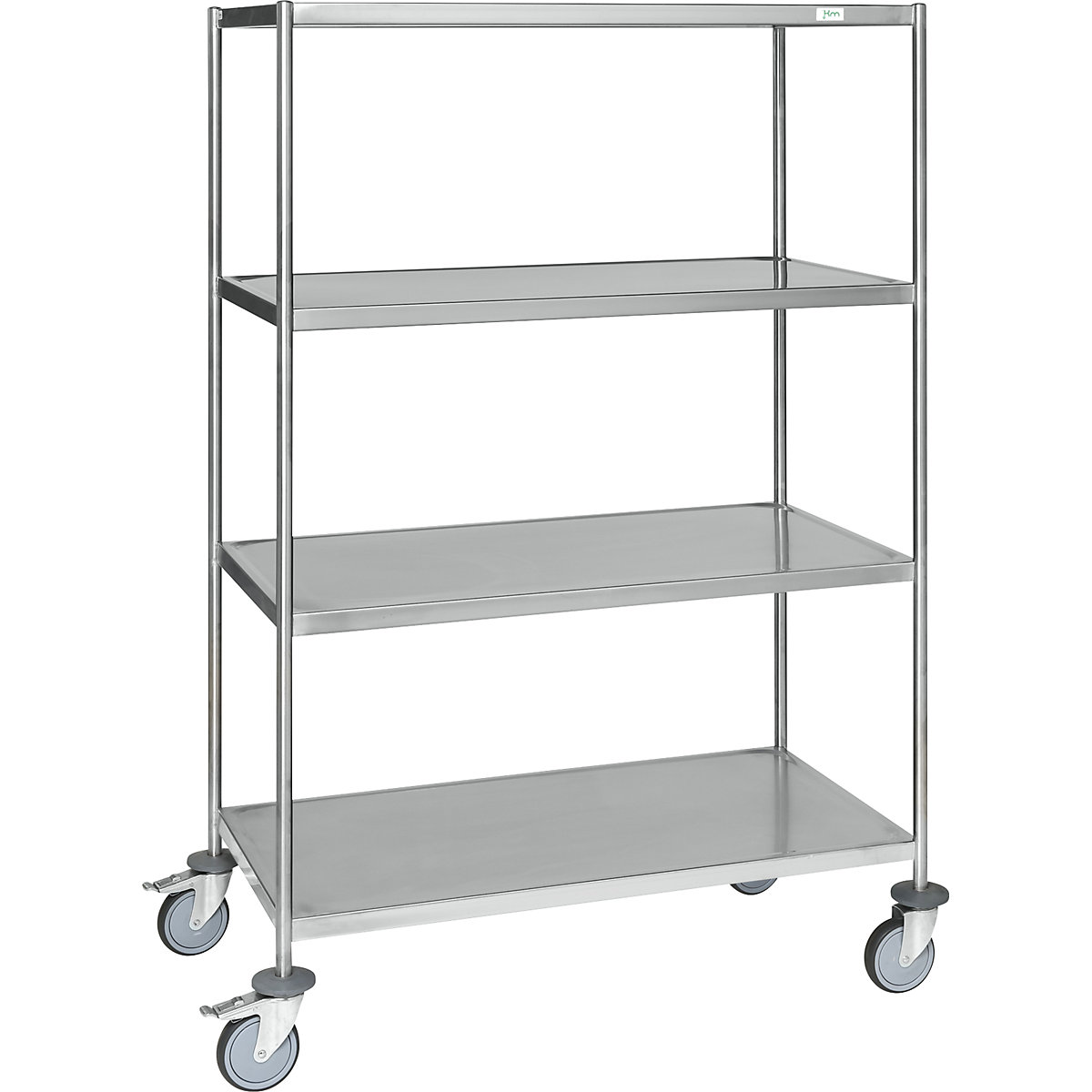 Stainless steel shelf truck, welded - Kongamek