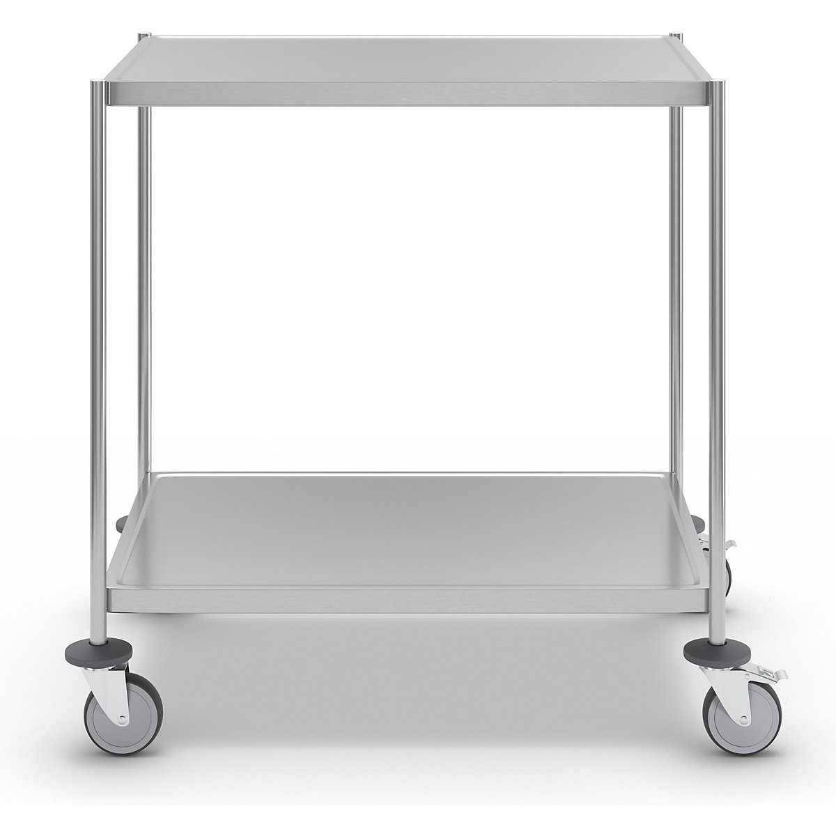 Stainless steel shelf truck, welded – Kongamek (Product illustration 4)-3