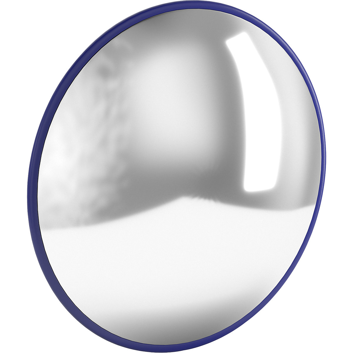 Round mirror with telescopic wall mounting bracket - eurokraft pro