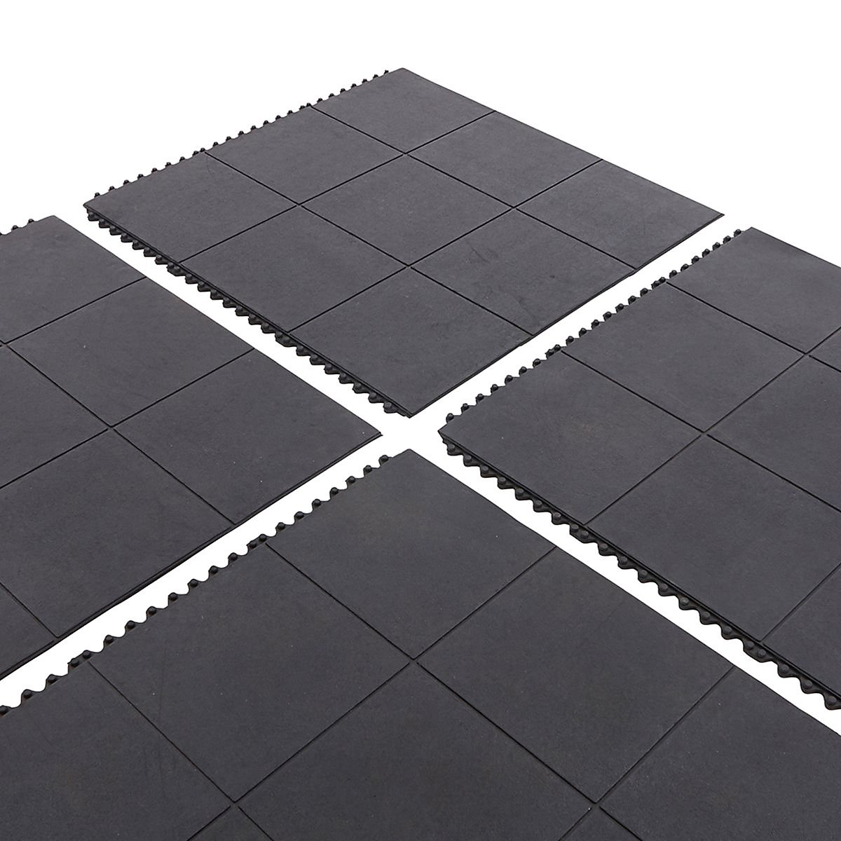 BiGDUG Essentials Solid Top Rubber Interlocking Anti-Fatigue Mats (Product illustration 3)-2