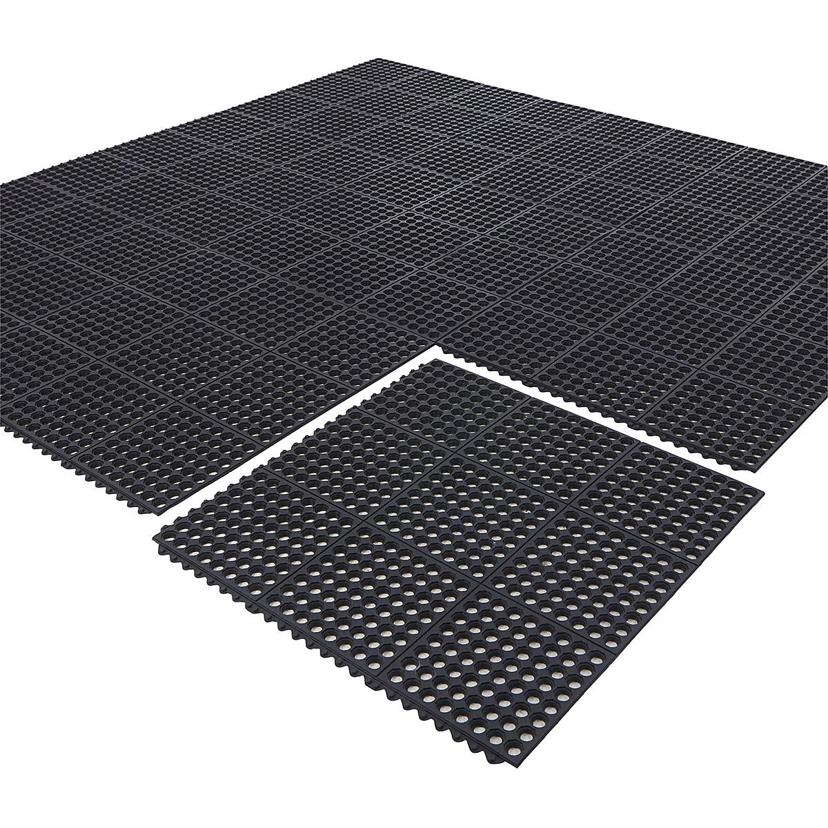 BiGDUG Rubber Interlocking Anti-Fatigue Mats | Open Top