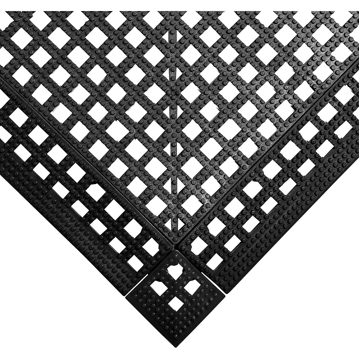 COBA Europe Flexi-Deck Mat, COBA Europe Flexi-Deck Mat, COBA Europe Flexi-Deck Mat Tile  | 13h x 300w x 300d mm | Pack Of 9 | Black-8