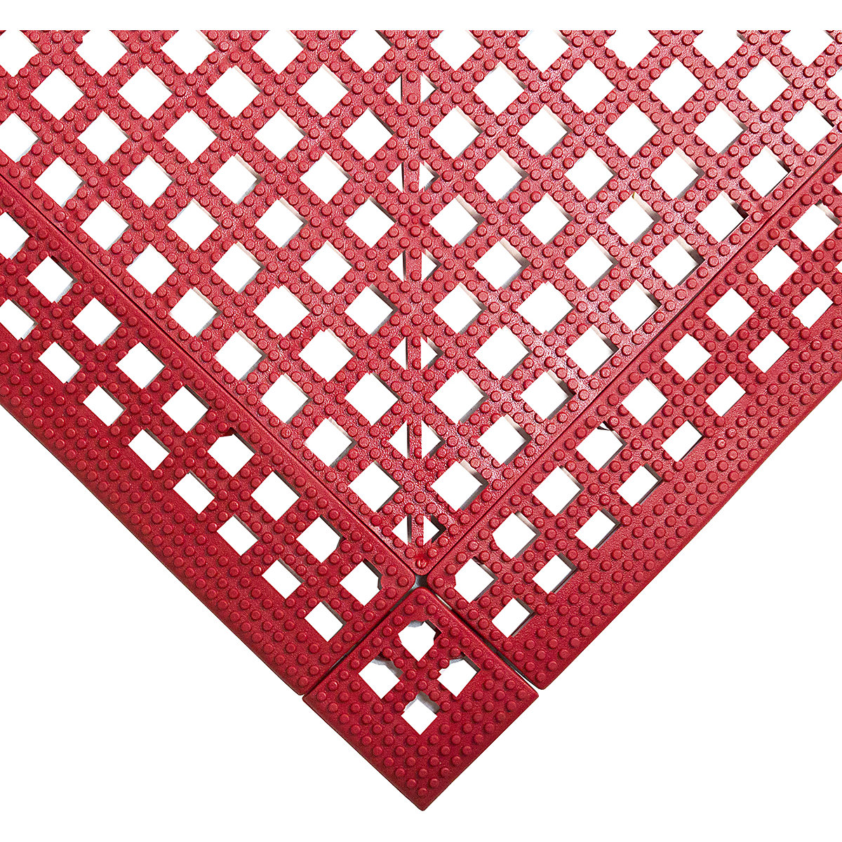 COBA Europe Flexi-Deck Mat, COBA Europe Flexi-Deck Mat, COBA Europe Flexi-Deck Mat Tile  | 13h x 300w x 300d mm | Pack Of 9 | Red-6
