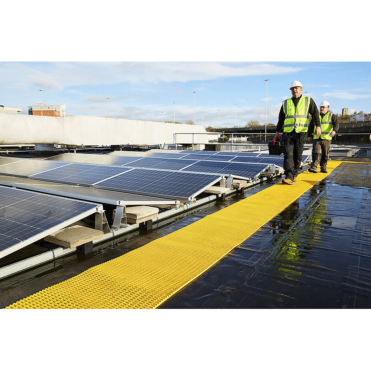 Plastex Crossgrip 20\20 Rooftop Walkway Matting (Product illustration 2)-1