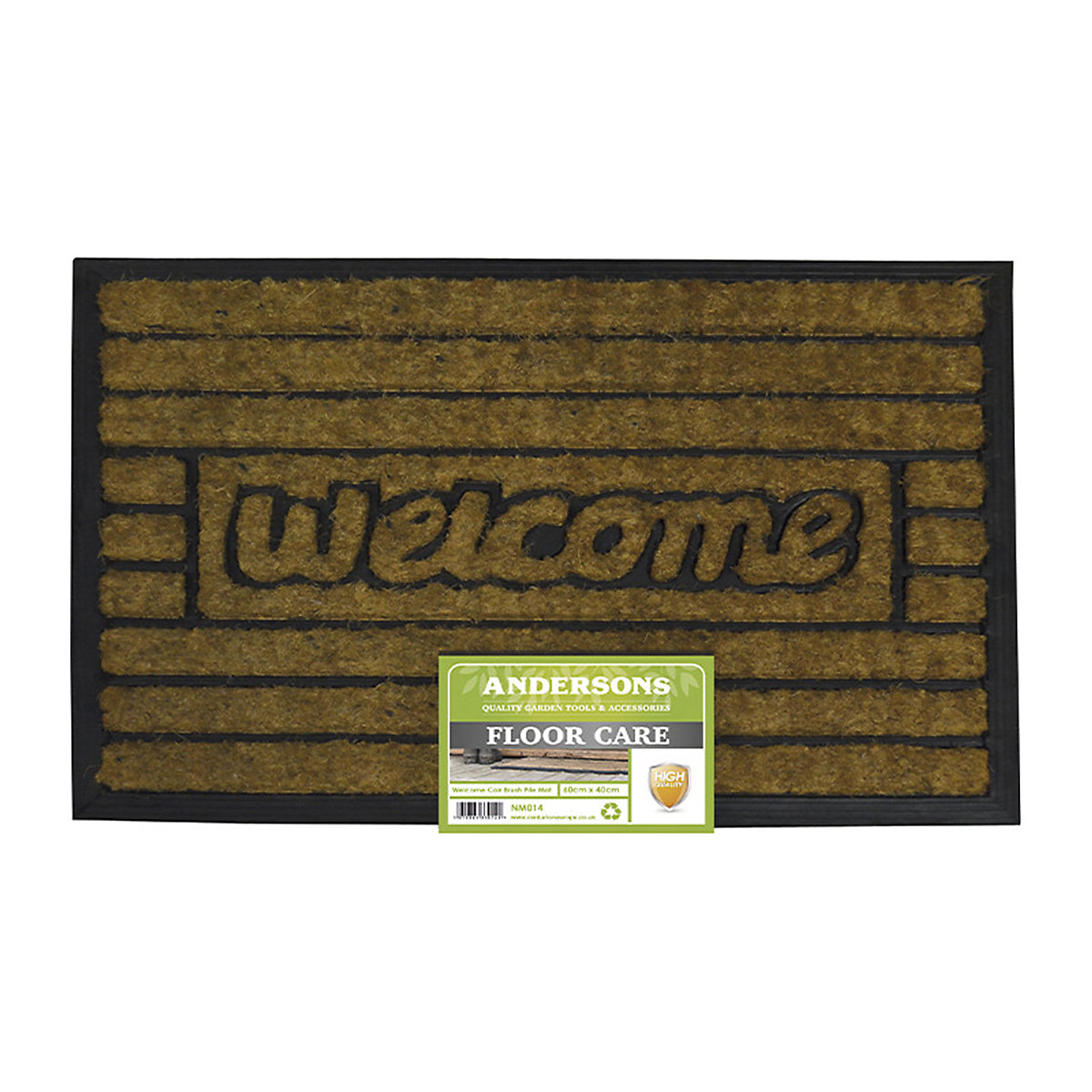 Andersons® Welcome Coir Scraper Doormat